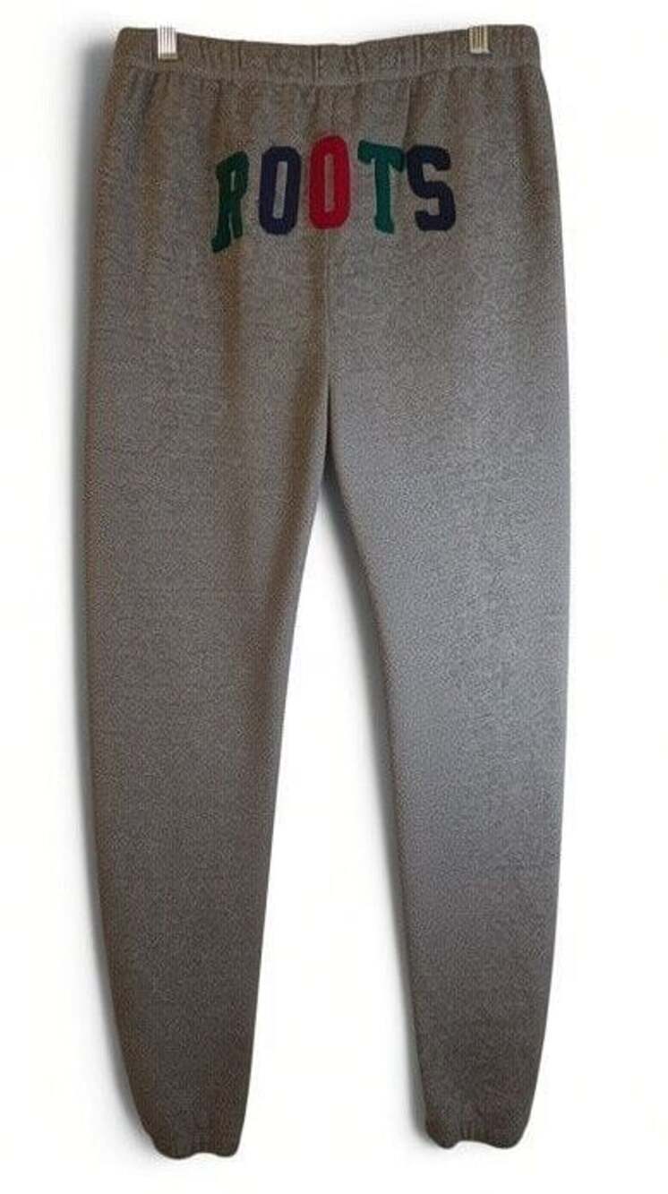 Roots Gray Terry Sweatpants Size M